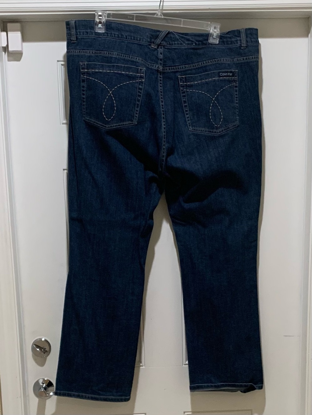 Calvin Klein Authentic Women’s Navy Bootcut Jeans 22W - Picture 3 of 11